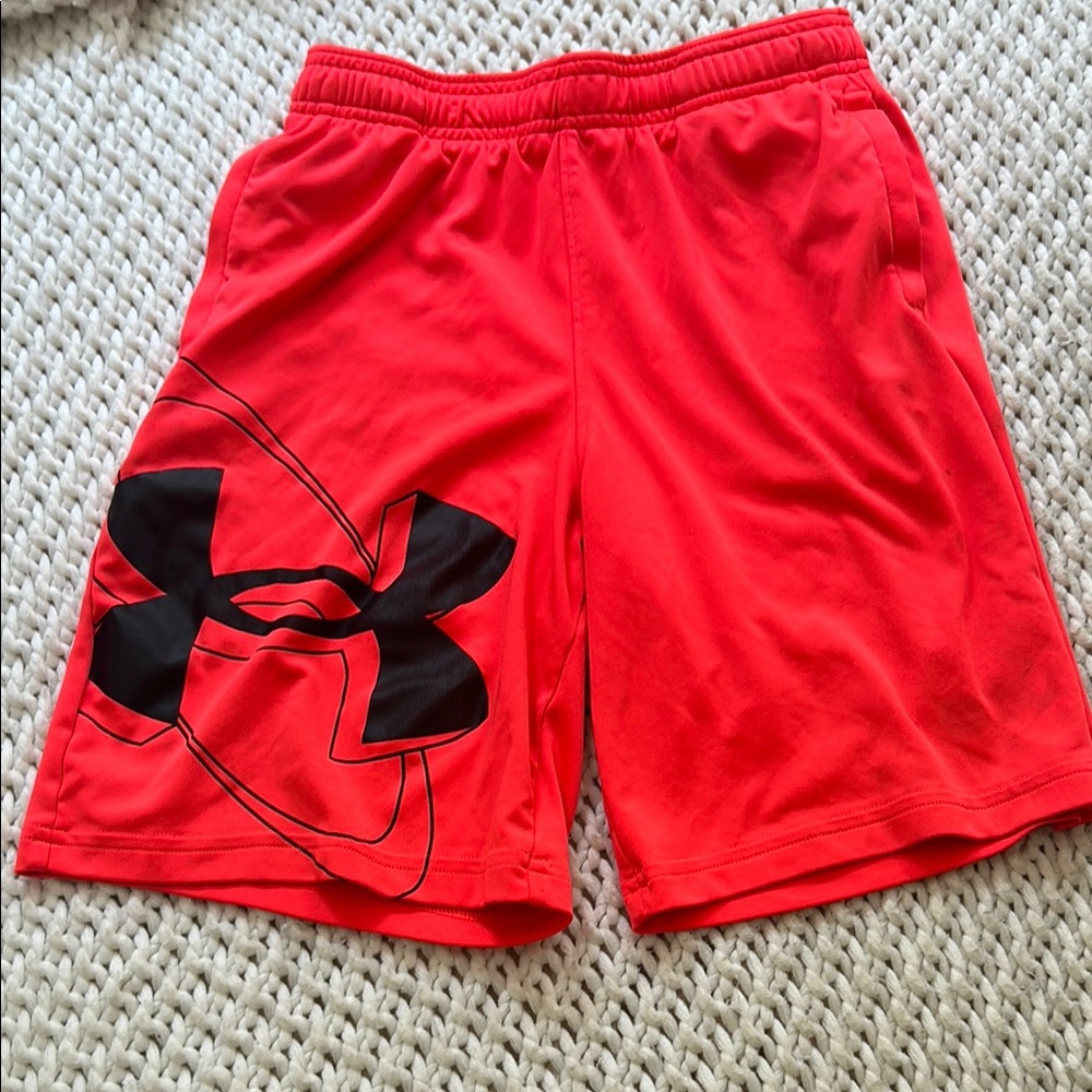 Under Armour Men's Bright Red Athletic Shorts